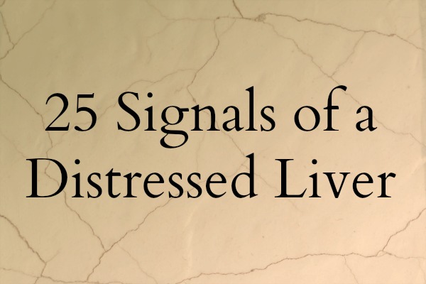 25 Signals Of A Distressed Liver